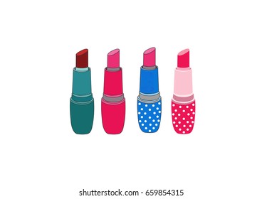 Colorful lipstick set