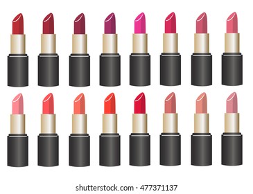 colorful Lipstick vector