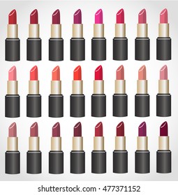 colorful Lipstick vector