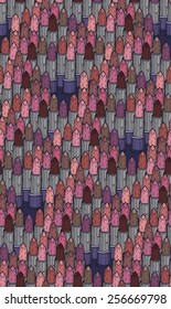 Colorful Lipsticks Illustration