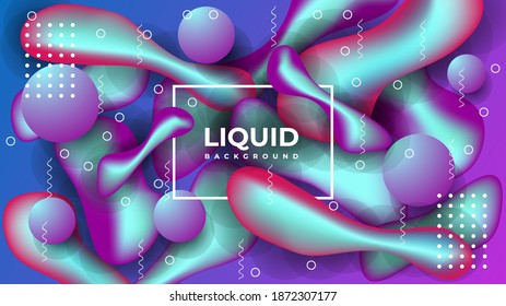 Colorful Liquid abstract Background design