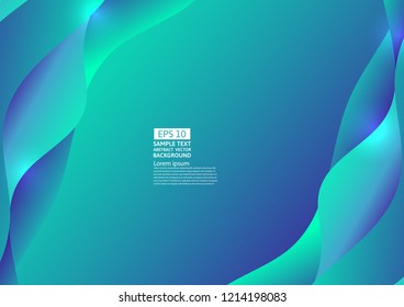 Colorful liquid abstract background. Fluid gradient shapes composition futuristic design