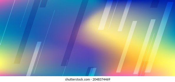 Fondo colorido líquido abstracto con elementos geométricos. Diseño de vectores