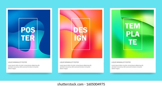 colorful liquid abstract background for print material and element. Modern template for brochure, poster, flyer and leaflet.  Minimal arts for music and sale promotion.