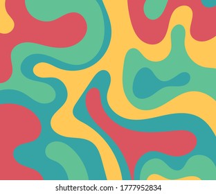 colorful liquid abstract pattern design