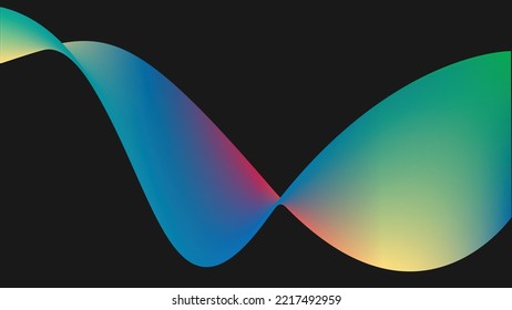 Colorful liquid abstract wave background