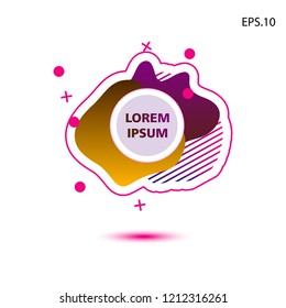 Colorful Liquid Background Circle Middle Text Stock Vector (Royalty ...