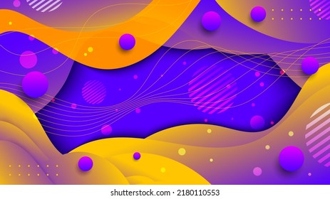 Farbiger, flüssiger Hintergrund mit fließendem Farbverlauf-Premium-Vektorgrafik. Geeignet für Bannerdesign, Bildschirmhintergründe und vieles mehr.