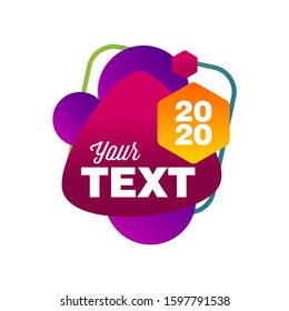 Colorful Liquid Background Logo Template