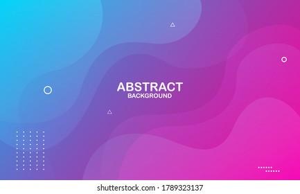 Colorful liquid background. Trendy gradient shapes composition. Cool background design for posters. Eps10 vector