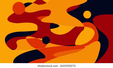 Colorful liquid background vector. Minimalist pastel color design.