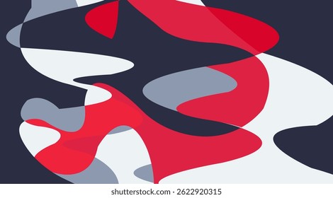 Colorful liquid background vector. Minimalist pastel color design.
