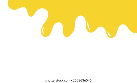 Colorful Liquid Drips and Splatters on White Background. Sweet and Gooey Melted Candy Illustration. Abstract Fluid Shapes and Patterns. Dripping Paint and Ink Textures. fluid liquid fun background.