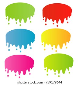 colorful liquid drop abstract for banner icon logo illustration symbol isolated on white ackground