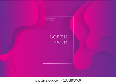 Colorful liquid geometric background with Fluid shapes composition.Eps10 vector