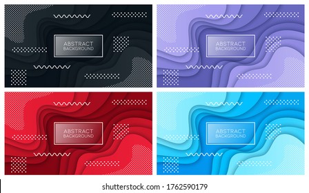 Fondo líquido y geométrico colorido con formas de gradiente fluido