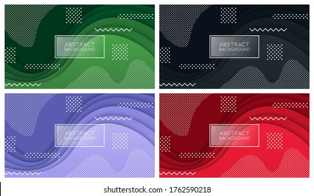 Colorful liquid and geometric background with fluid gradient shapes