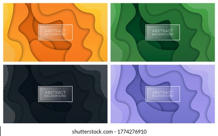 Colorful liquid and geometric background with fluid gradient shapes