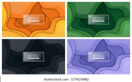 Colorful liquid and geometric background with fluid gradient shapes