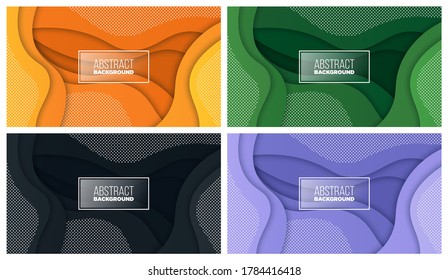 Colorful liquid and geometric background with fluid gradient shapes