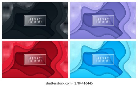 Colorful liquid and geometric background with fluid gradient shapes
