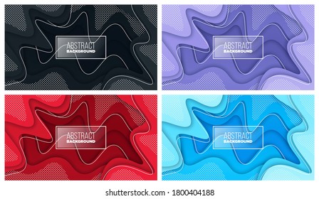 Colorful liquid and geometric background with fluid gradient shapes