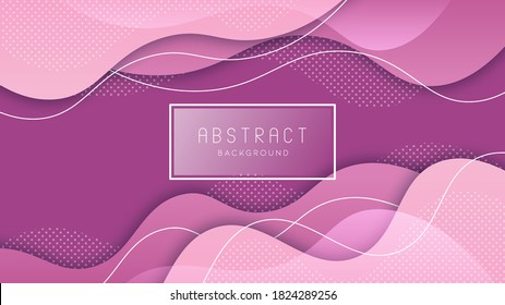 Farbige Flüssigkeit und geometrischer Hintergrund mit fließenden Farbverlauf-Formen