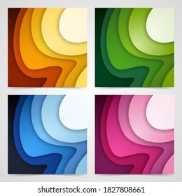 Colorful liquid and geometric background with fluid gradient shapes