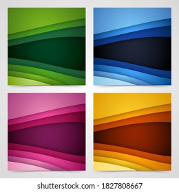 Colorful liquid and geometric background with fluid gradient shapes