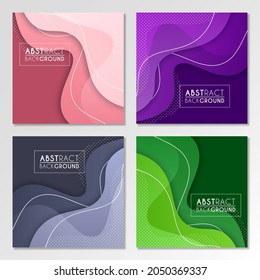 Colorful liquid and geometric background with fluid gradient shapes