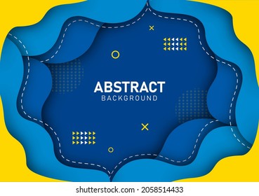 Farbige Flüssigkeit und geometrischer Hintergrund mit fließenden Farbverlauf-Formen