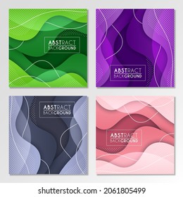 Colorful liquid and geometric background with fluid gradient shapes