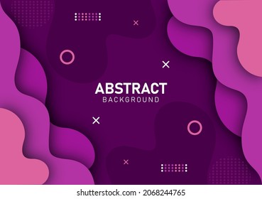 Colorful liquid and geometric background with fluid gradient shapes