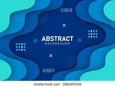 Colorful liquid and geometric background with fluid gradient shapes