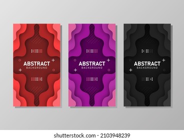 Colorful liquid and geometric background with fluid gradient shapes