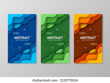 Colorful liquid and geometric background with fluid gradient shapes