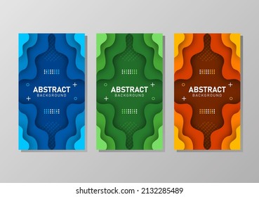 Colorful liquid and geometric background with fluid gradient shapes