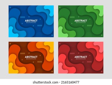 Fondo líquido y geométrico colorido con formas de gradiente fluido
