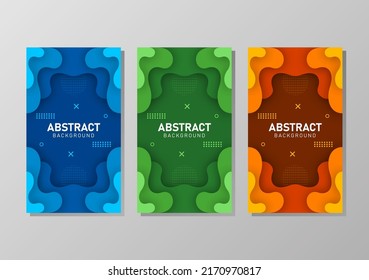 Colorful liquid and geometric background with fluid gradient shapes