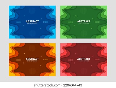 Colorful liquid and geometric background with fluid gradient shapes
