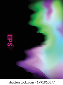 Colorful Liquid with Gradient Modern Background. Minimalist Creative Design Concept.