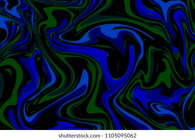 Colorful liquid marble texture design. Colorful marbling surface. Wavy lines. Vibrant abstract paint design. Template for your design. Contemporary pattern. Vector illustration