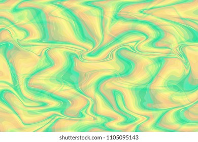 Colorful liquid marble texture design. Colorful marbling surface. Wavy lines. Vibrant abstract paint design. Template for your design. Contemporary pattern. Vector illustration