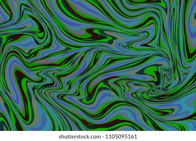 Colorful liquid marble texture design. Colorful marbling surface. Wavy lines. Vibrant abstract paint design. Template for your design. Contemporary pattern. Vector illustration