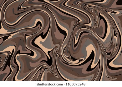 Colorful liquid marble texture design. Colorful marbling surface. Wavy lines. Vibrant abstract paint design. Template for your design. Contemporary pattern. Vector illustration
