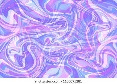 Colorful liquid marble texture design. Colorful marbling surface. Wavy lines. Vibrant abstract paint design. Template for your design. Contemporary pattern. Vector illustration