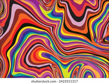 Colorful liquid marbling texture  background illustration design.
