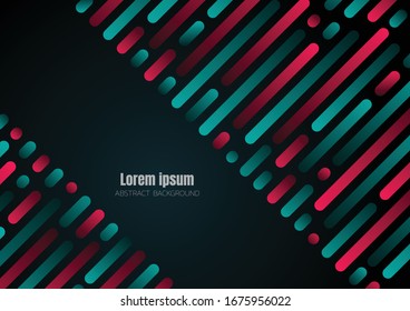 farbige flüssige Form, abstrakte geometrische, minimalistische Stil dunkler Hintergrund, Raumhintergrund, Vorlage für die Website, grafische Gestaltung der Vektorillustration 