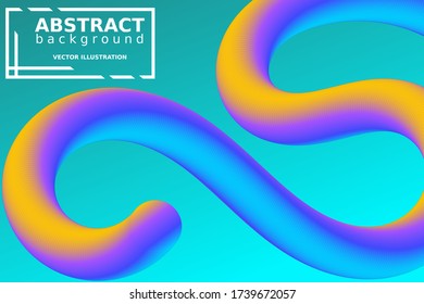 Colorful Liquid Shapes. Vector 3d Poster. Modern Color Wave Liquid. Abstract Background with Vibrant Gradient for Flyer, Banner, Cover, Business Presentation. Bright Wave Poster with Fluid Liquid.

