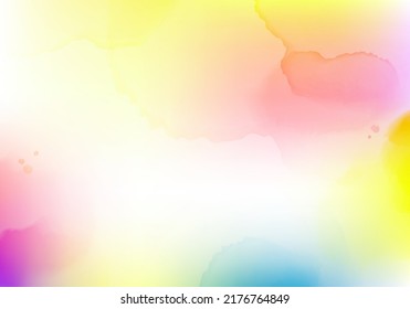 Colorful Liquid Watercolor Background. Teal Marble Alcohol Ink Drawing Effect. Vector Template Illustration for Banners and Posters Design.